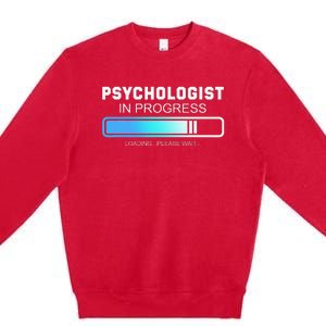 Future Psychologist In Progress Psychology Graduation Premium Crewneck Sweatshirt