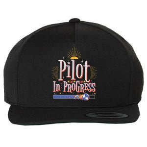 Future Pilot In Progress Great Gift Wool Snapback Cap