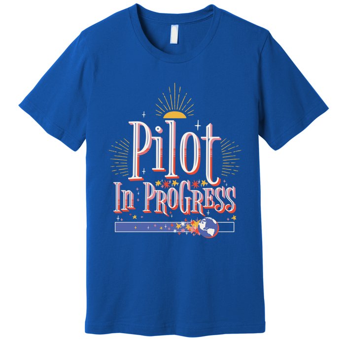 Future Pilot In Progress Great Gift Premium T-Shirt