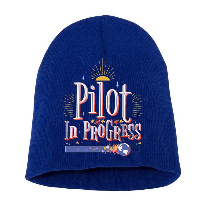 Future Pilot In Progress Great Gift Short Acrylic Beanie