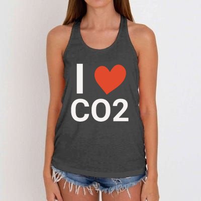 Funny Politically Incorrect Climate Hoax Women's Knotted Racerback Tank