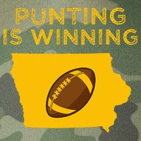 funny punting is winning iowa I cheer For The Punter Legacy Tie Dye Trucker Hat