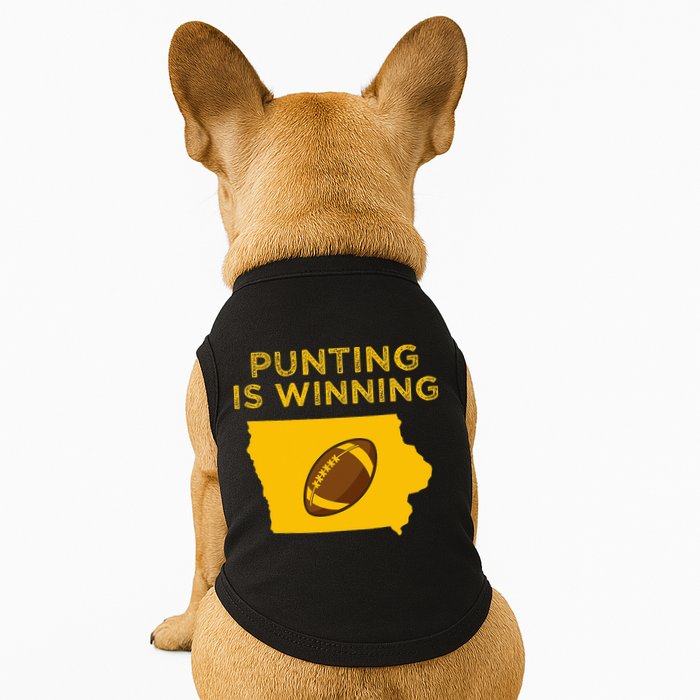 funny punting is winning iowa I cheer For The Punter Doggie Tank