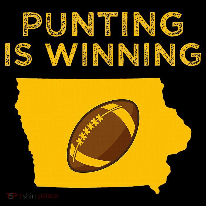 funny punting is winning iowa I cheer For The Punter Flexfit Unipanel Trucker Cap
