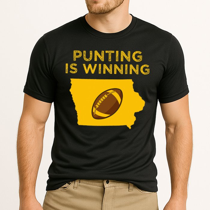 funny punting is winning iowa I cheer For The Punter Performance Shirt