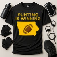 funny punting is winning iowa I cheer For The Punter Performance Shirt