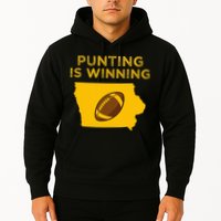 funny punting is winning iowa I cheer For The Punter Hoodie