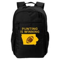 funny punting is winning iowa I cheer For The Punter Backpack