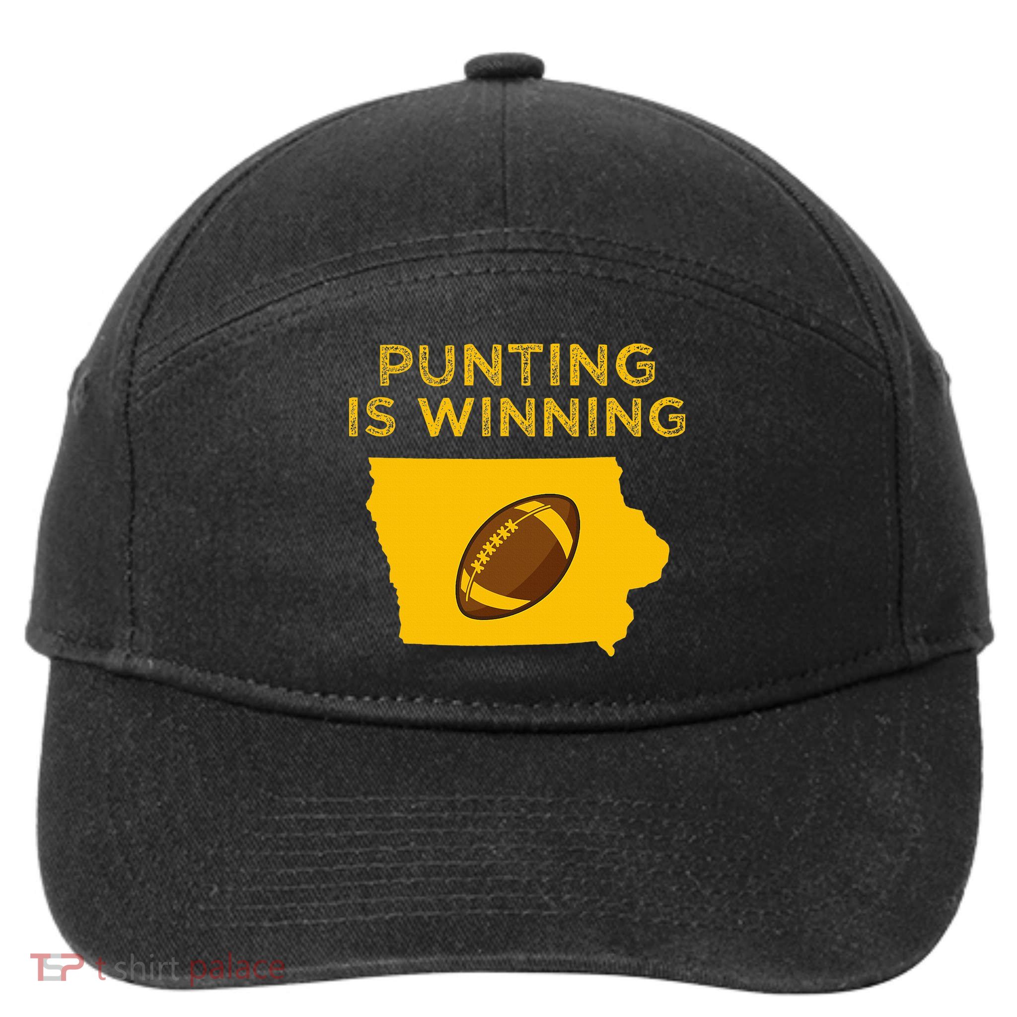 funny punting is winning iowa I cheer For The Punter 7-Panel Snapback Hat