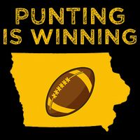 funny punting is winning iowa I cheer For The Punter 16 in Basic Backpack