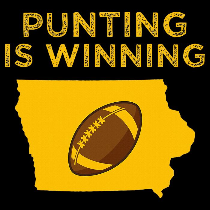 funny punting is winning iowa I cheer For The Punter 16 in Basic Backpack