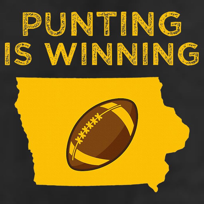 funny punting is winning iowa I cheer For The Punter Hat