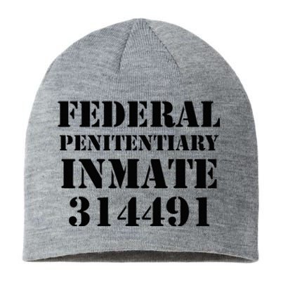 Federal Penitentiary Inmate Funny Halloween Prisoner Costume Sustainable Beanie