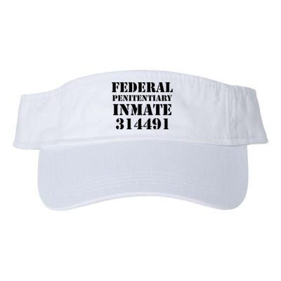 Federal Penitentiary Inmate Funny Halloween Prisoner Costume Valucap Bio-Washed Visor