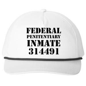 Federal Penitentiary Inmate Funny Halloween Prisoner Costume Snapback Five-Panel Rope Hat