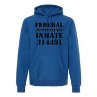 Federal Penitentiary Inmate Funny Halloween Prisoner Costume Premium Hoodie