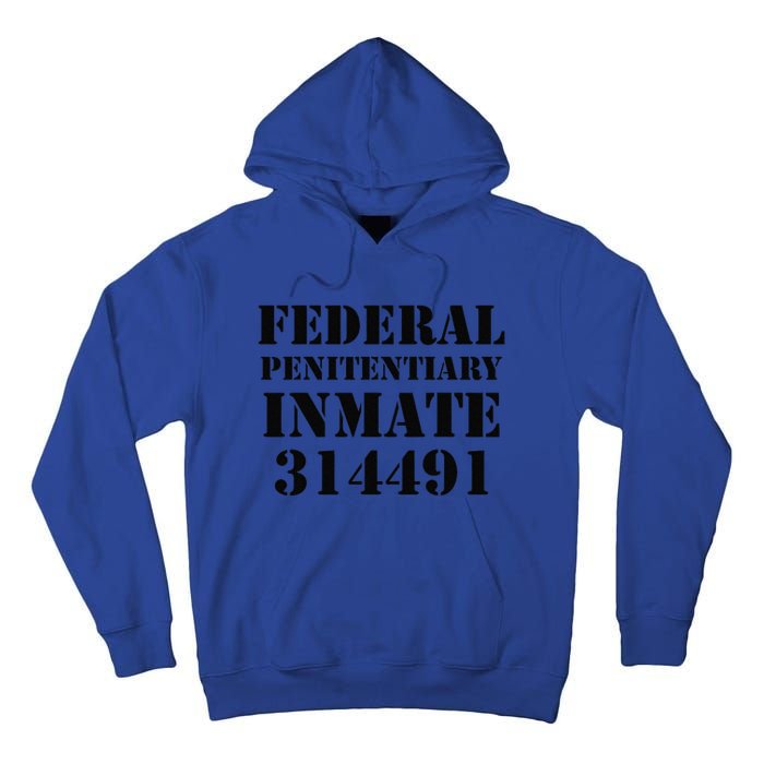 Federal Penitentiary Inmate Funny Halloween Prisoner Costume Tall Hoodie