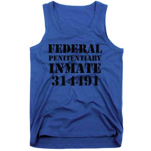 Federal Penitentiary Inmate Funny Halloween Prisoner Costume Tank Top