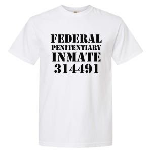 Federal Penitentiary Inmate Funny Halloween Prisoner Costume Garment-Dyed Heavyweight T-Shirt