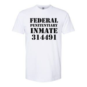 Federal Penitentiary Inmate Funny Halloween Prisoner Costume Softstyle CVC T-Shirt