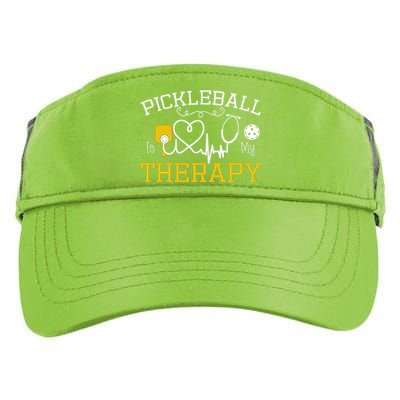 Funny Pickleball Is My Therapy Pickleball Player Humor Adult Drive Performance Visor