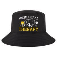 Funny Pickleball Is My Therapy Pickleball Player Humor Cool Comfort Performance Bucket Hat