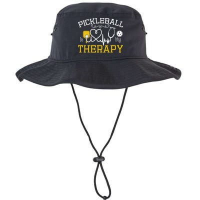 Funny Pickleball Is My Therapy Pickleball Player Humor Bucket Hat