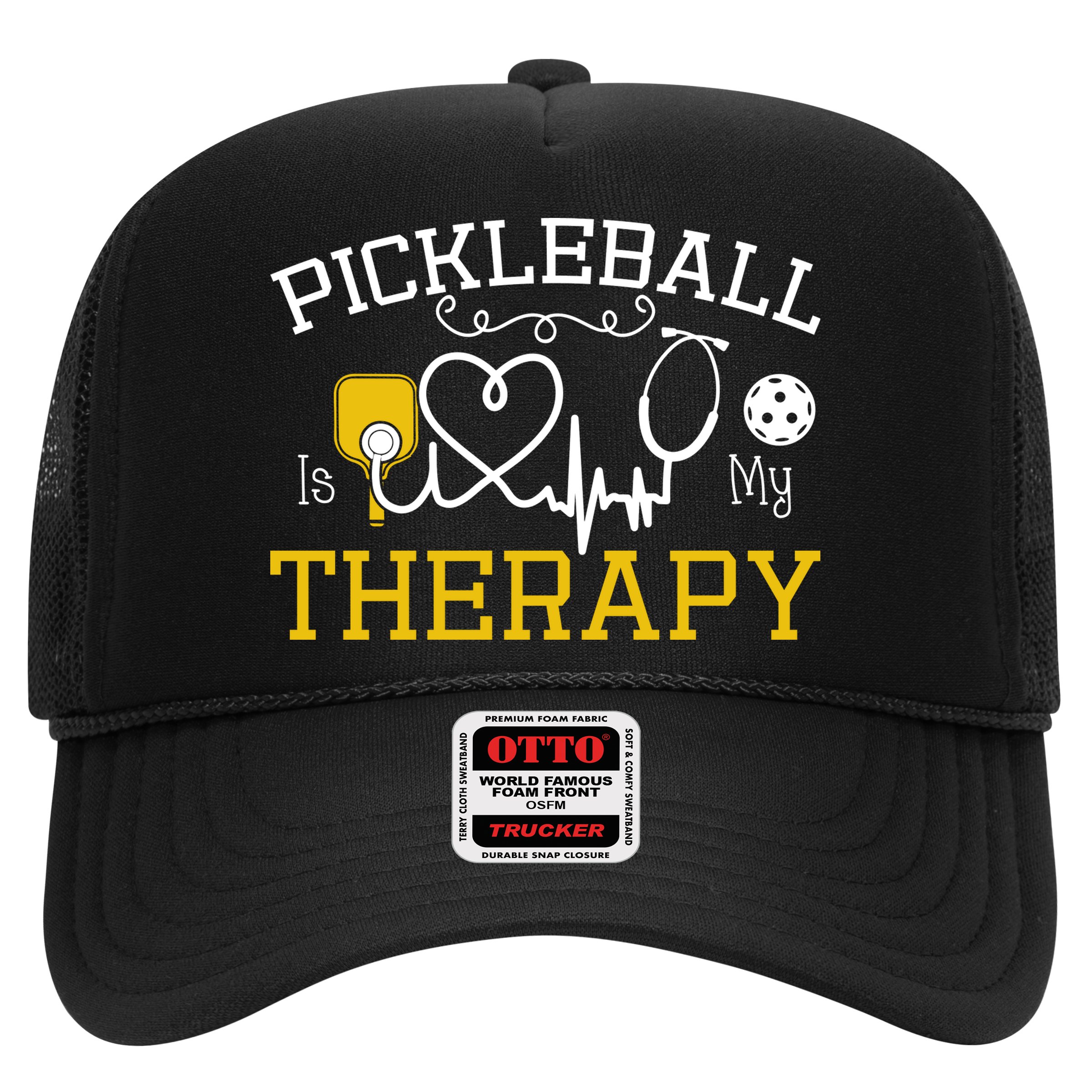 Funny Pickleball Is My Therapy Pickleball Player Humor Hat