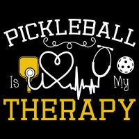 Funny Pickleball Is My Therapy Pickleball Player Humor Wool Snapback Cap