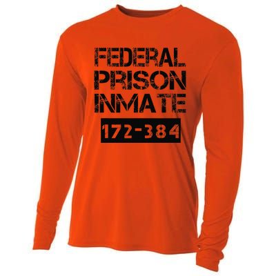 Federal Prison Inmate Jail Halloween Costume Funny Cooling Performance Long Sleeve Crew