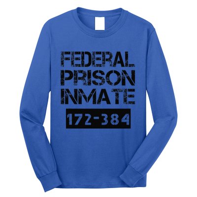 Federal Prison Inmate Jail Halloween Costume Funny Long Sleeve Shirt