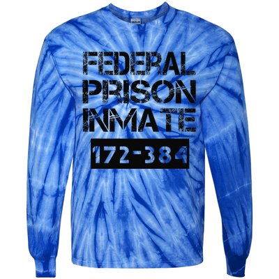 Federal Prison Inmate Jail Halloween Costume Funny Tie-Dye Long Sleeve Shirt