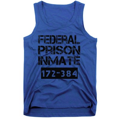 Federal Prison Inmate Jail Halloween Costume Funny Tank Top