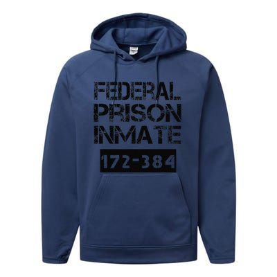 Federal Prison Inmate Jail Halloween Costume Funny Performance Fleece Hoodie