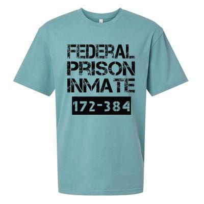 Federal Prison Inmate Jail Halloween Costume Funny Sueded Cloud Jersey T-Shirt