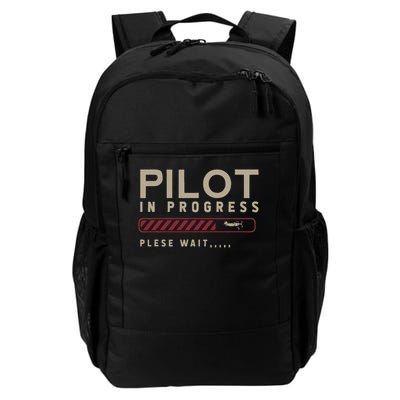 Funny Pilot In Progress Please Wait Future Pilot Daily Commute Backpack