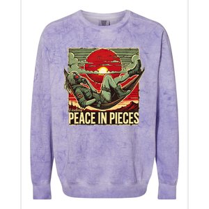 Finding Peace In Pieces Colorblast Crewneck Sweatshirt