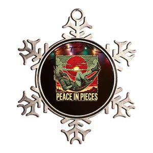 Finding Peace In Pieces Metallic Star Ornament