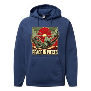 Finding Peace In Pieces Performance Fleece Hoodie