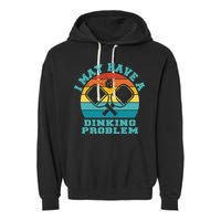 Funny Pickleball I May Have A Dinking Problem Day Dinking Garment-Dyed Fleece Hoodie