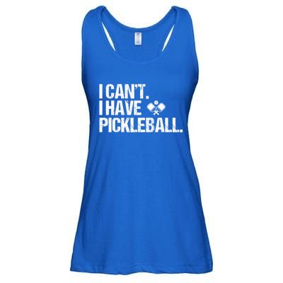 Funny Pickleball I Cant I Have Pickleball Cute Sport Gift Ladies Essential Flowy Tank