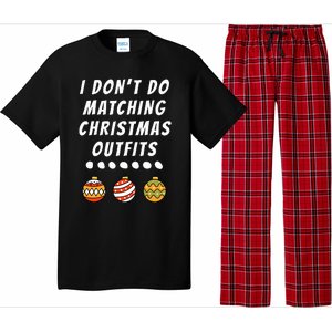 Family Party I DonT Do Matching Christmas Ornaments Pajama Set