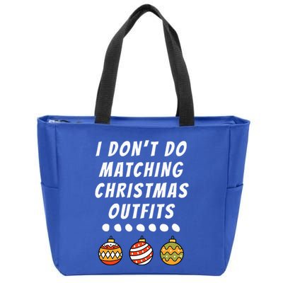 Family Party I DonT Do Matching Christmas Ornaments Zip Tote Bag