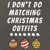 Family Party I DonT Do Matching Christmas Ornaments Cotton Canvas Backpack