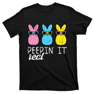 funny Peepin It Real Easter Bunnies Cool T-Shirt