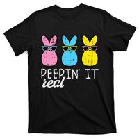 funny Peepin It Real Easter Bunnies Cool T-Shirt