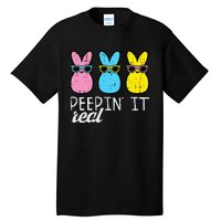 funny Peepin It Real Easter Bunnies Cool Tall T-Shirt