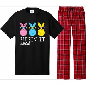 funny Peepin It Real Easter Bunnies Cool Pajama Set