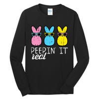 funny Peepin It Real Easter Bunnies Cool Tall Long Sleeve T-Shirt