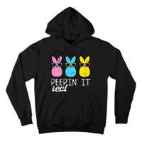 funny Peepin It Real Easter Bunnies Cool Tall Hoodie